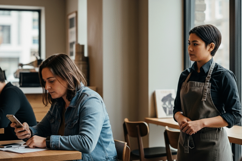 Customers are ‘phubbing’ in shops, cafés, and pubs, and staff are sick of it